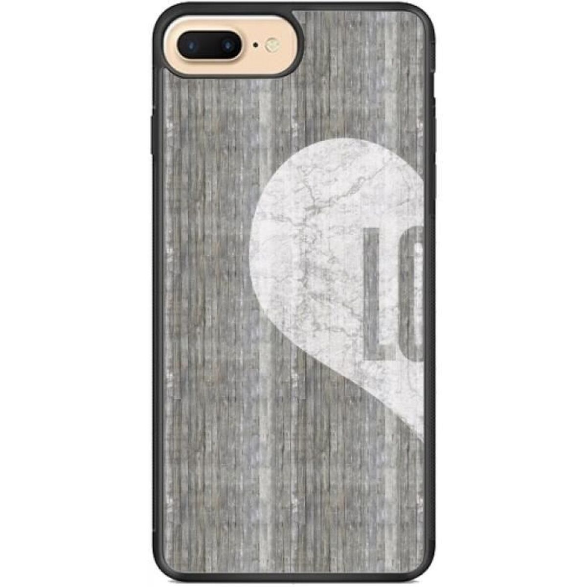 coque iphone 7 coeur silicone