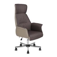 CHAISE DE BUREAU RENE A Fauteuil de bureau en métal chromé - Tissu CHAISE DE BUREAU RENE A Fauteuil de bureau en métal chromé - Tissu
