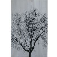 RIDEAU DE DOUCHE FRANDIS Rideau de douche textile Arbre noir RIDEAU DE DOUCHE FRANDIS Rideau de douche textile Arbre noir