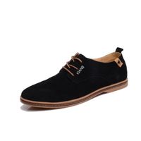 DERBY Derby Hommes Chaussures Suede Noir DERBY Derby Hommes Chaussures Suede Noir
