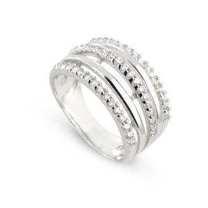 TOUS MES BIJOUX Bague Argent 925° et Oxydes Zirconium Femme