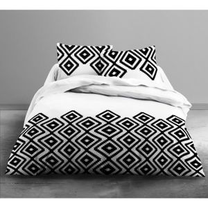 TODAY Parure de couette Mawira Kamba 100% coton - 1 housse de couette 240x260 cm+ 2 taies d'oreillers 63x63 cm