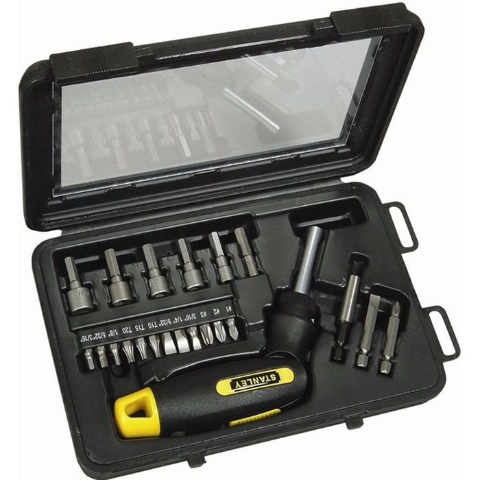 STANLEY Coffret tournevis Force + 21 embouts