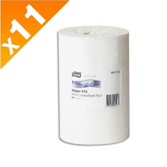 TORK - Lot de 11 bobines à dévidage central blanc