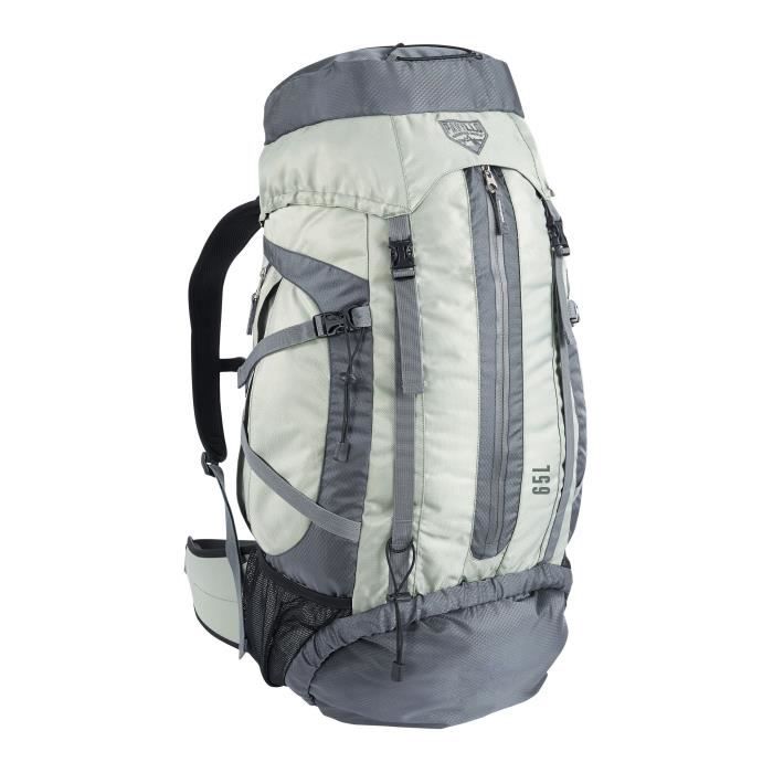 BESTWAY Sac à dos Barrier Peak - 65 Litres - Gris