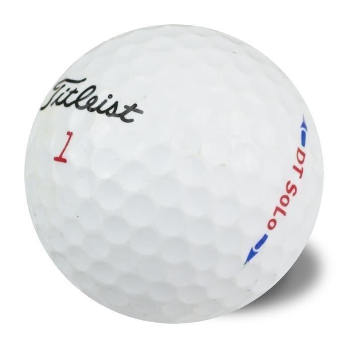 TITLEIST Lot de 50 Balles de Golf Titleist DT Solo Reconditionnées