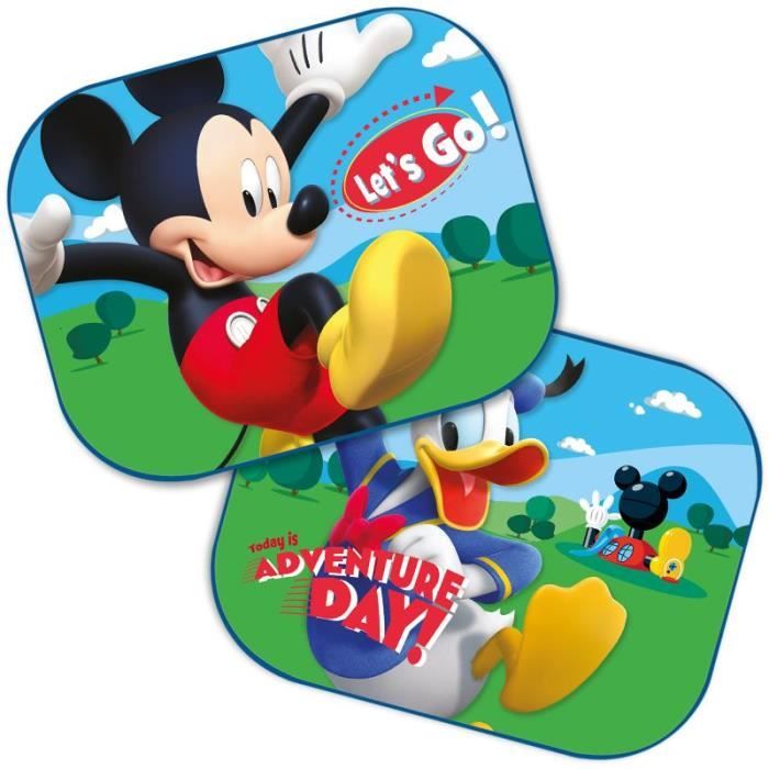 MICKEY Lot de 2 Pare-Soleil Bleu 44x35 cm - Disney Baby