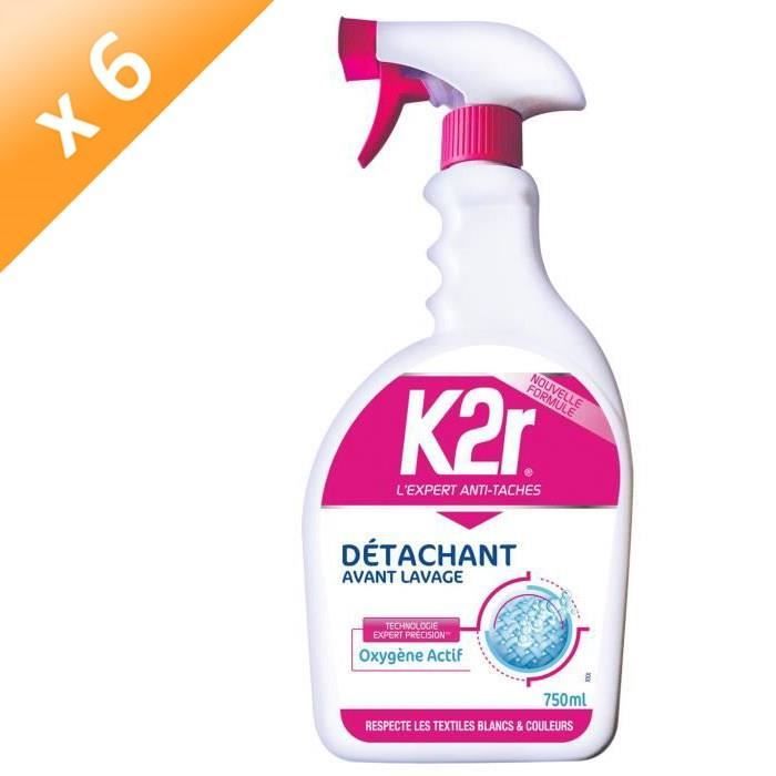 K2R Détachant avant-lavage pistolet - 750 ml - Lot de 6