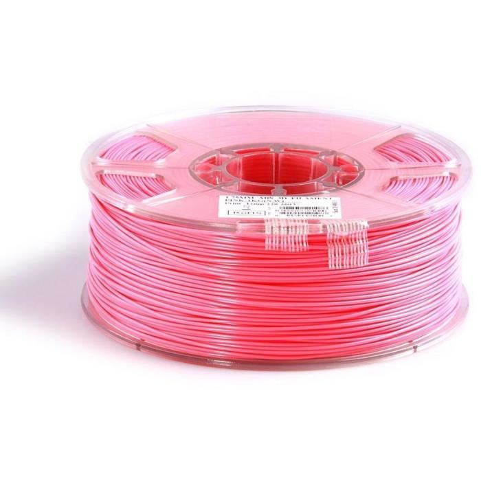 ESUN Filament pour Imprimante 3D ABS - Rose - 3 mm - 1kg