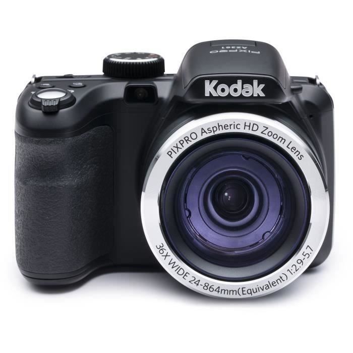 KODAK AZ361-BK Appareil photo numérique Bridge - 16 MP - Zoom x36 - Noir