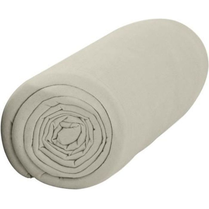 TODAY Drap housse jersey 100% coton - 90x190 cm - Ivoire