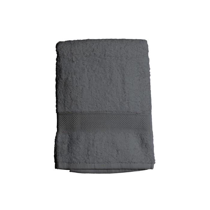 SOLEIL D'OCRE Drap de bain 100% Coton DOUCEUR 70x130 cm - Gris
