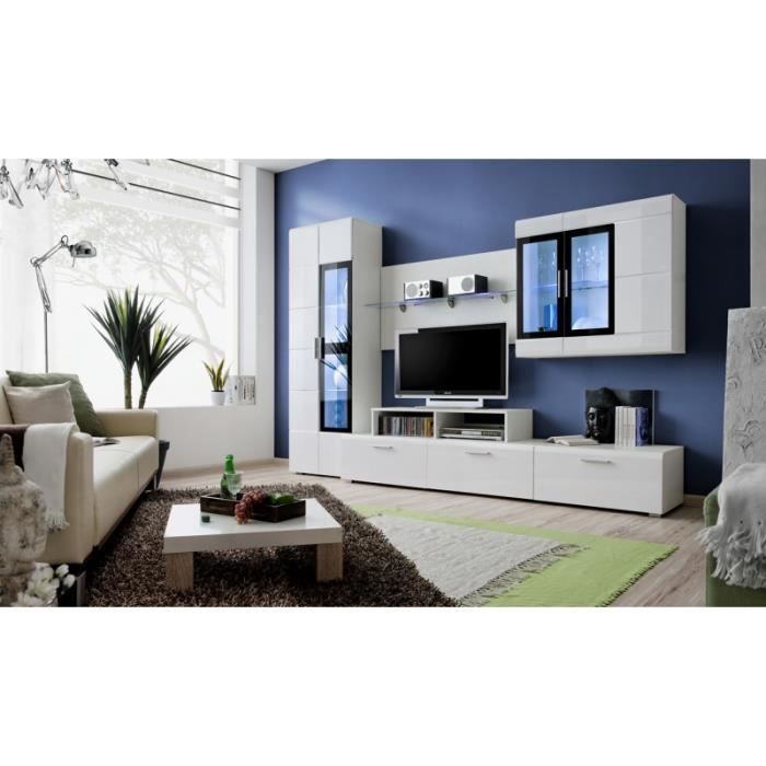 Ensemble Meuble Tv Blanc Achat Vente Meuble Tv Mural Ensemble