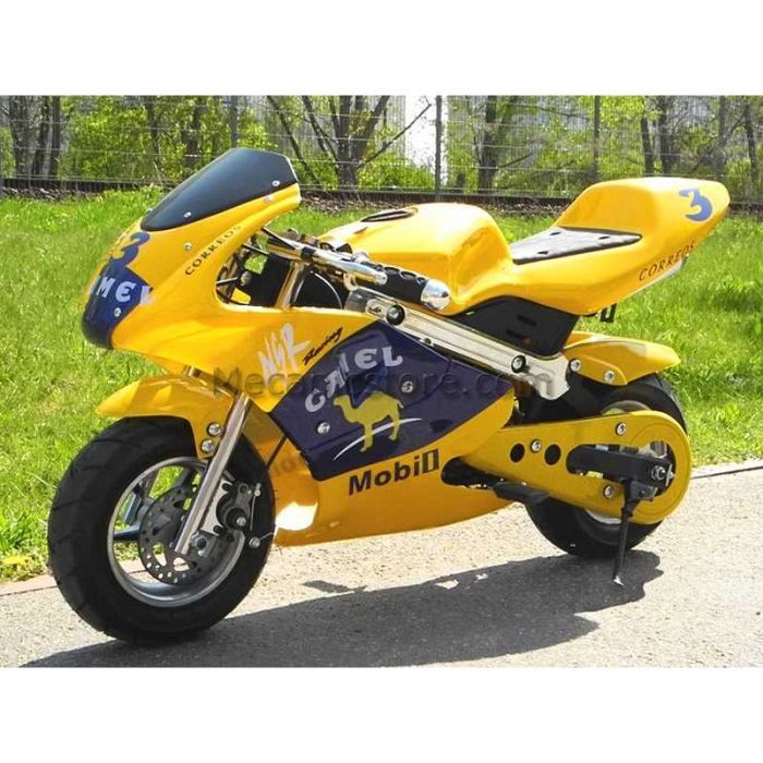 Pocket Bike 50cc Jaune Achat / Vente moto Pocket Bike 50cc Jaune