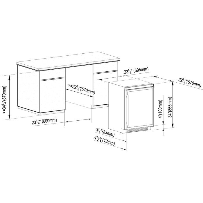 Cave à vin de service - 2 temp. - 46 bouteilles1