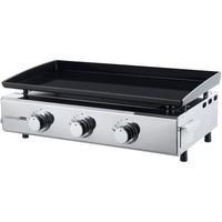PLANCHA Plancha à gaz Brasilia 3 feux à poser - Acier émai PLANCHA Plancha à gaz Brasilia 3 feux à poser - Acier émai