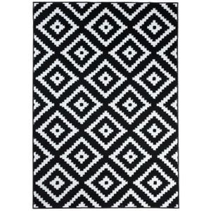 Tapis Moquettes Carreaux Tapis Noir Blanc Gris Fluffy