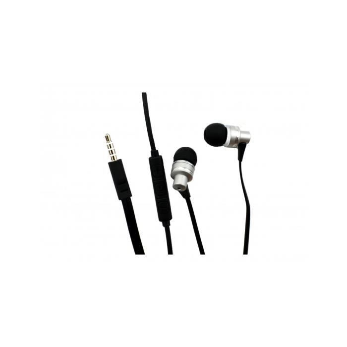 KOVE K250 Ecouteurs intra-auriculaire filaire avec micro intégré - Gris