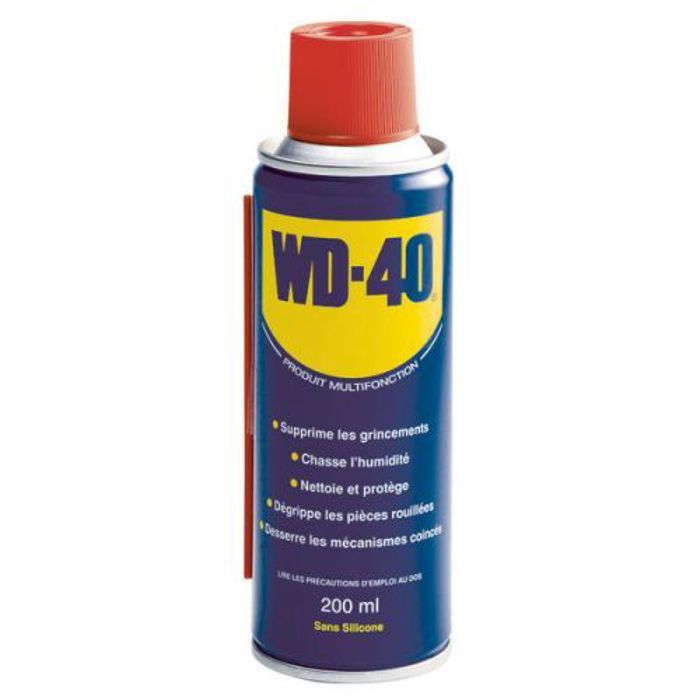 WD40 Spray Multifonction 200 ml (Aérosol) - Dégrippant