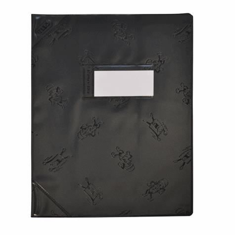 100 17x22 noir   Protège cahier en PVC série Opaque, format 17 x 22