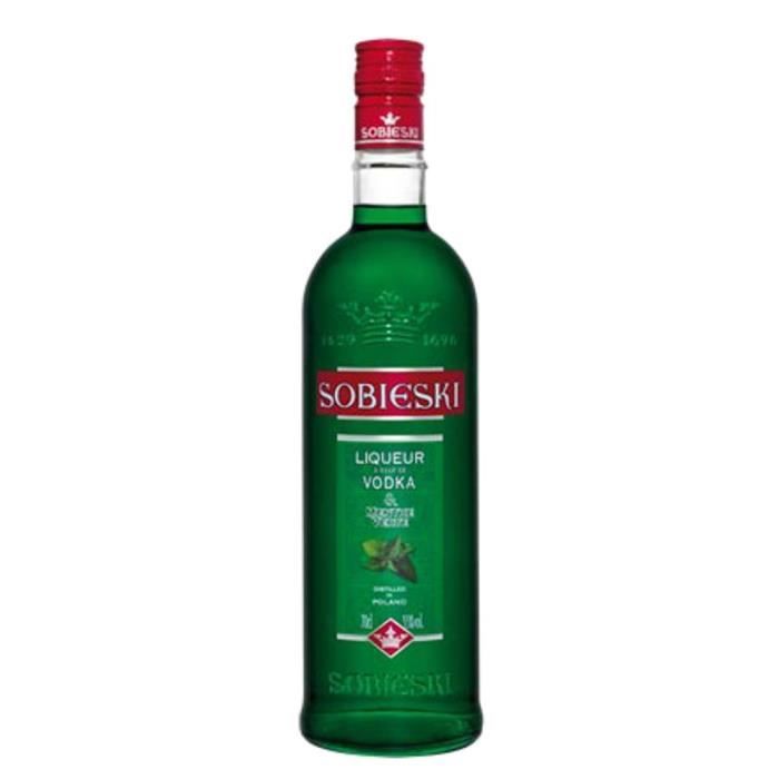 Sobieski Menthe verte 70cl   liqueur de vodka   Pologne   Une saveur