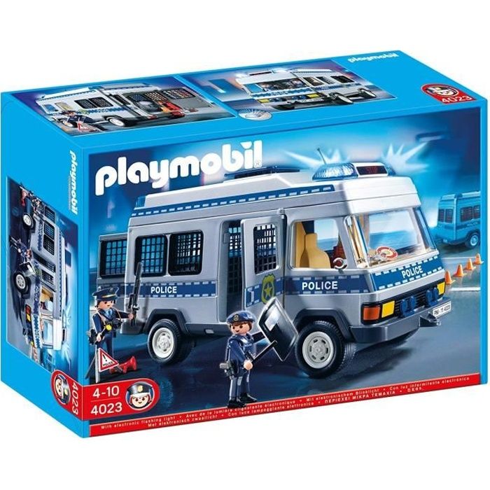 Playmobil Fourgon Equipé Et Policiers   Achat / Vente UNIVERS