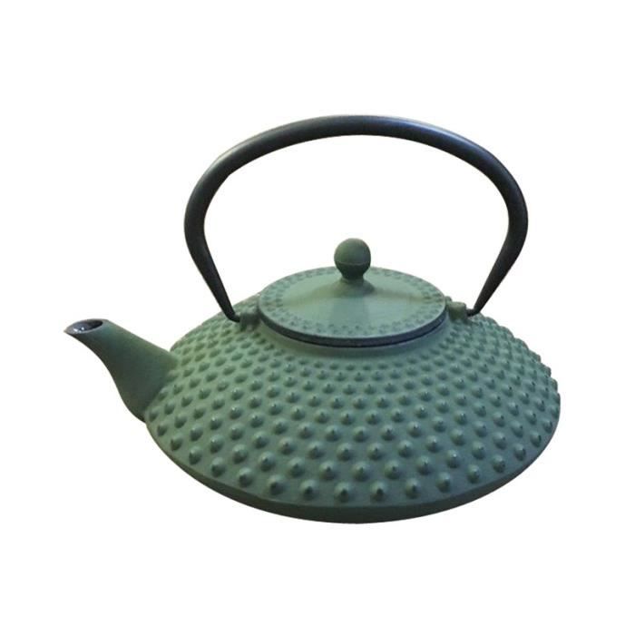 THE KITCHENETTE Théière en fonte Kanji - 1,25 L - Vert ...