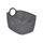Panier tressé arrondi 29,5x22x19,5 cm 12 L Gris