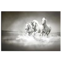 TABLEAU - TOILE CHEVAUX Tableau déco 80x50cm TABLEAU - TOILE CHEVAUX Tableau déco 80x50cm