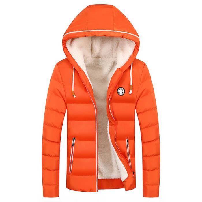 Petit Casual À Masculin La gris A bleu orange Col Avec Homme Fausse Logo Vêtement Mode Capuche Noir Parka Fourrure En 6gxwSqRS