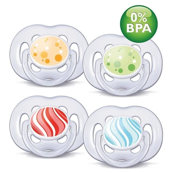 AVENT 2 Sucettes Aérées 6 18   Achat / Vente SUCETTE AVENT 2