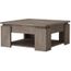 Contemporain Décor Carrée Gris Et Table Basse Style Chêne Fixy dWroeCxB