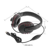 CASQUE AVEC MICROPHONE Casque Ecouteur PS3 PS4 USB Casque avec microphone CASQUE AVEC MICROPHONE Casque Ecouteur PS3 PS4 USB Casque avec microphone