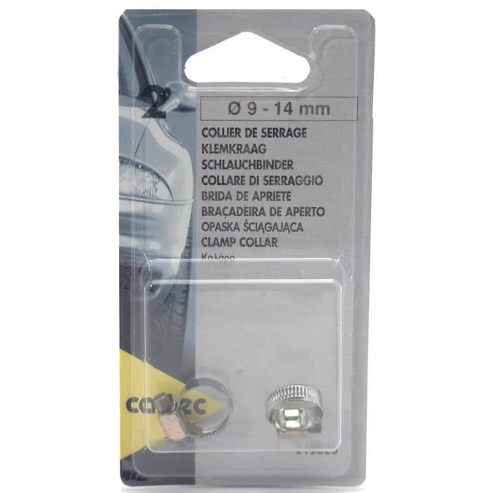 Cartec 2 Colliers de Serrage Métalliques 8 à 12 mm