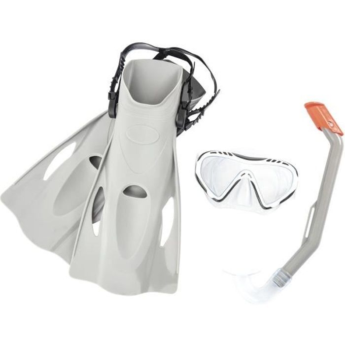 BESTWAY Ensemble Masque Firefish + Palmes 37/41 + Tuba Junior - 2 Couleurs assorties