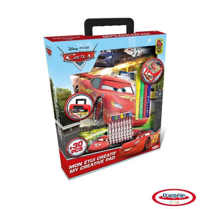 CARS - Coffret d'activités - Coloriage - Craies