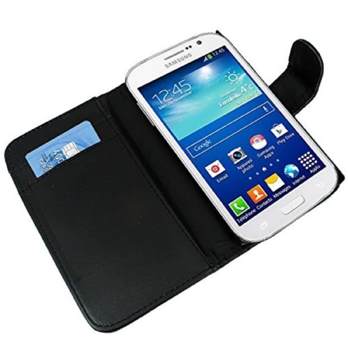 EMITEL Etui Housse Stand Portefeuille Galaxy Gd Plus+Stylet+3 Film