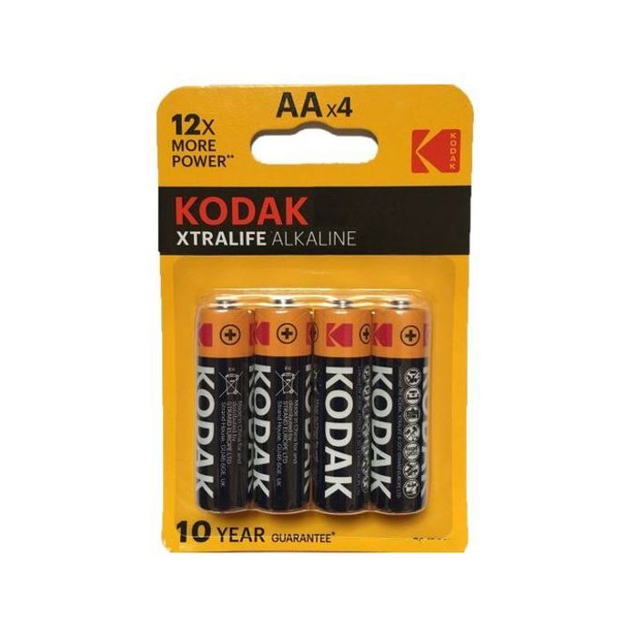 KODAK Lot de 4 Piles alcaline XTRALIFE LR06/AA - 1,5V