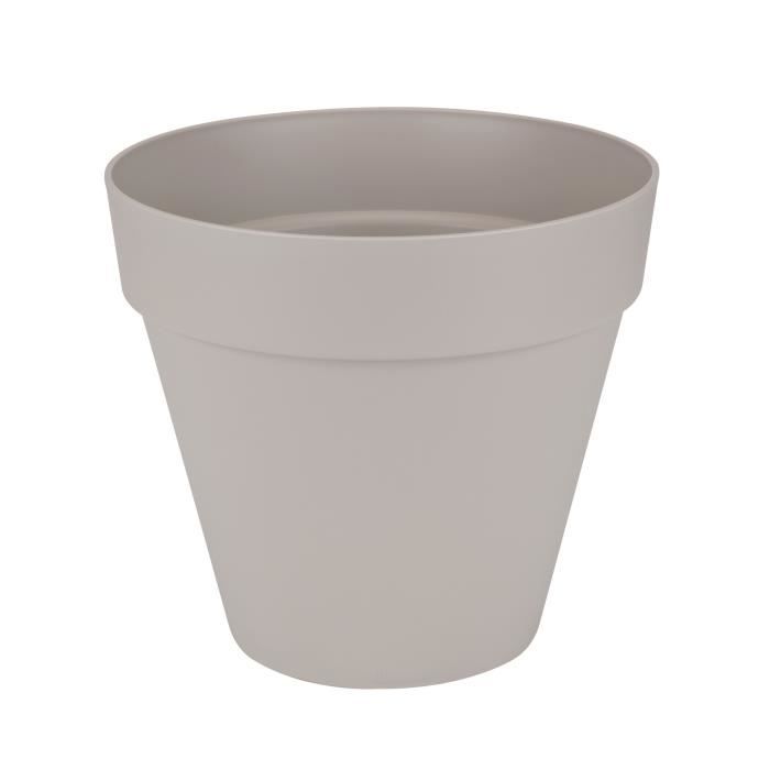 Pot plastique ELHO Diam.50 L.49 x l.49 x H.44.2 cm gris clair