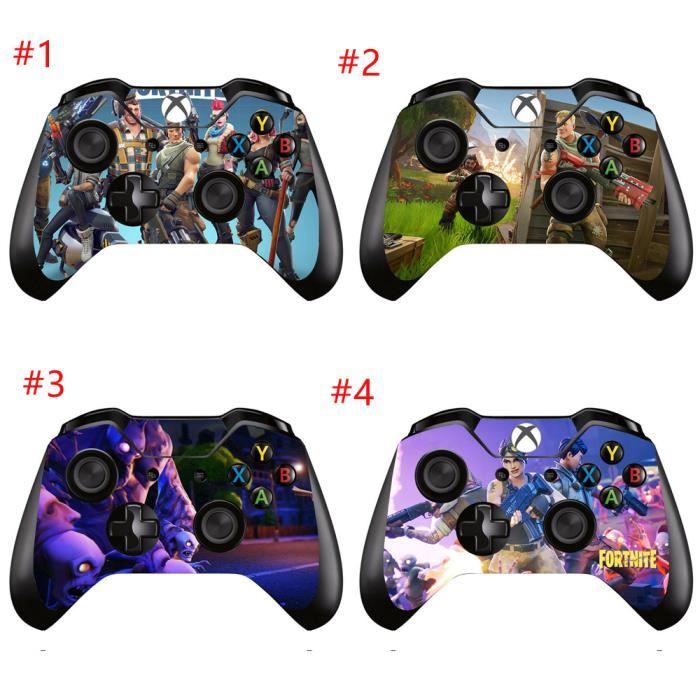 lot de 4 pieces sticker motif fortnite autocollant pour manette de jeu ps4 - autocollant pour manette ps4 fortnite