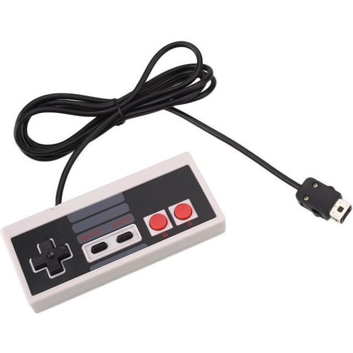 Neuf Mini Manette Nintendo Classic Nes Avec Cable Longueur 1m20
