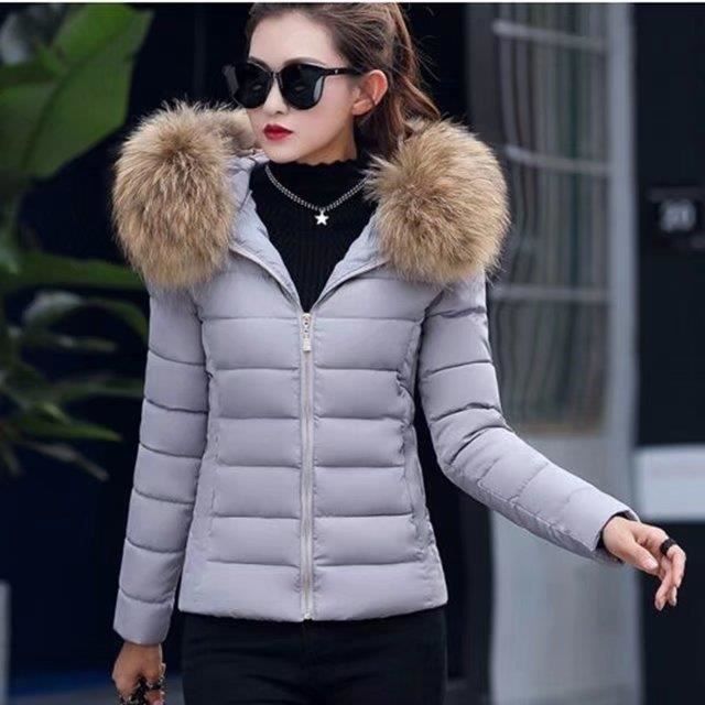 Femmes Slim Col Court Fourrure Nouvelle Manteau Mode qOwwxRfd