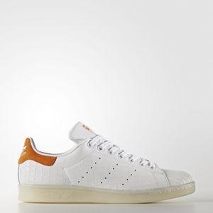 Stan smith version croco blanc et orange - Achat / Vente basket ... BASKET Stan smith version croco