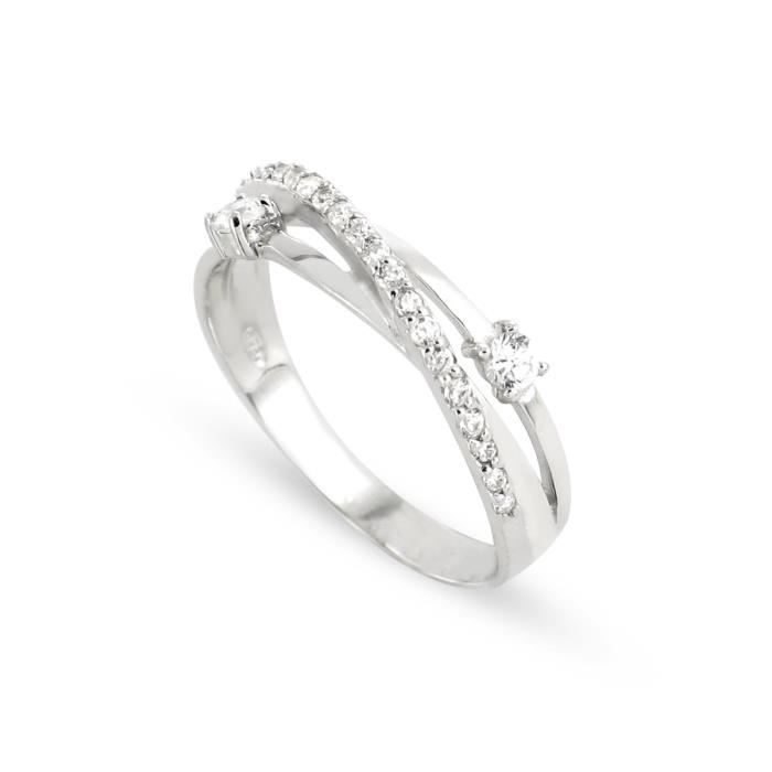 TOUS MES BIJOUX Bague Argent 925° et Oxydes Zirconium Femme