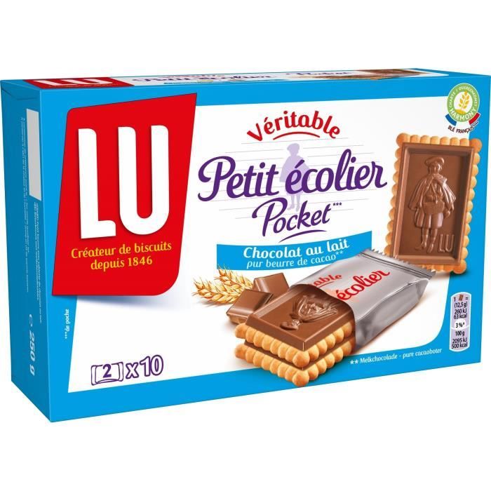 LU Petit écolier Biscuit chocolat au lait - Pocket
