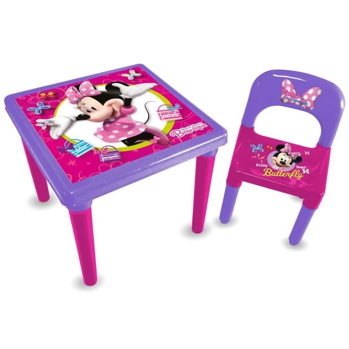 Attirant Table Et Chaise Minnie #2: BUREAU BÉBÉ - ENFANT MINNIE Ensemble Table + Chaise ... Attirant Table Et Chaise Minnie #2: BUREAU BÉBÉ - ENFANT MINNIE Ensemble Table + Chaise ...