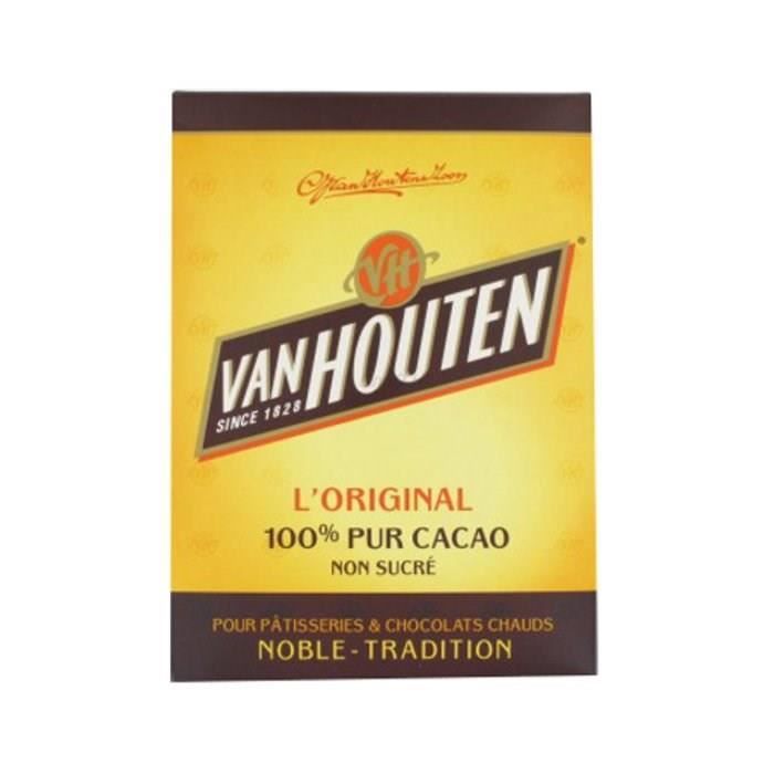 Van Houten l'original 100% pur cacao 250g - Achat / Vente chocolat en