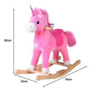 Licorne à Bascule Enfant H55 Atmosphera - Le Dépôt Bailleul