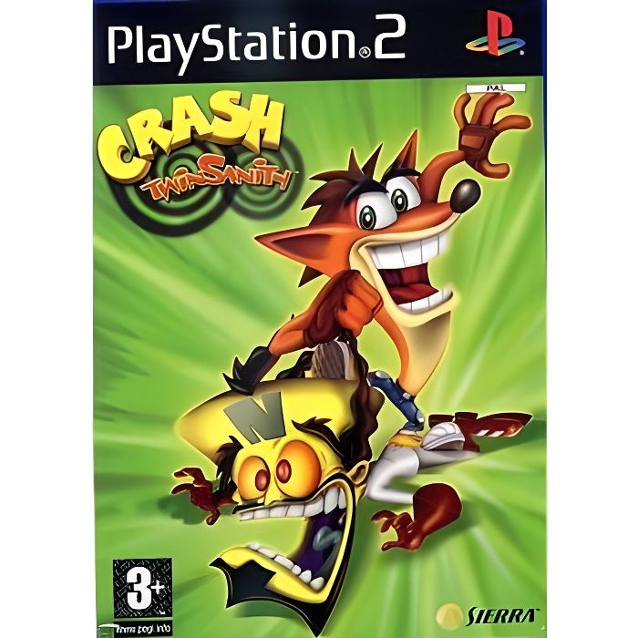 CRASH BANDICOOT TWIN SANITY   Achat / Vente PLAYSTATION 2 CRASH