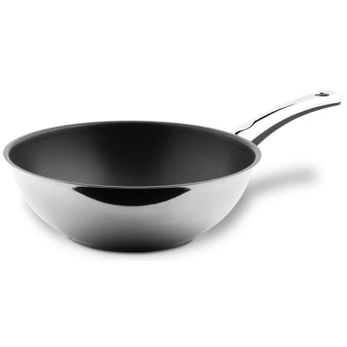BERNDES Wok avec manche Perfect Injoy® Édition Spéciale Induction - Ø 28 cm - Gris - Tous feux dont induction